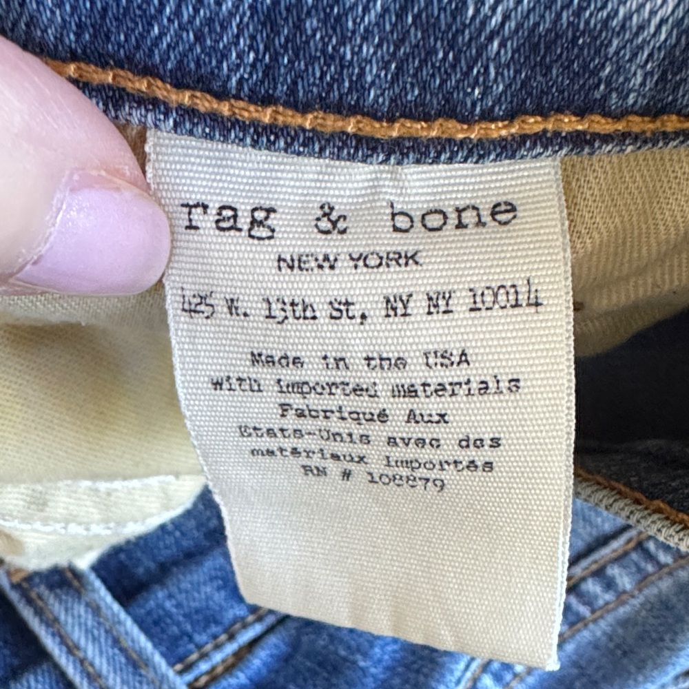 Rag&Bone Women's Skinny Jeans size 24 good condition inseam approx. 29 - Picture 7 of 8